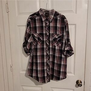 Helix Athletic Fit plaid men's shirt